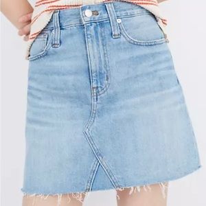 Madewell Ridgid Denim A-Line Mini Skirt Size 31